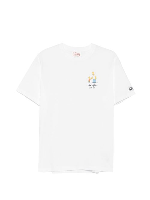 T-shirt uomo MC2 x Simpson bianc MC2 SAINT BARTH | PORTOFINO03555L